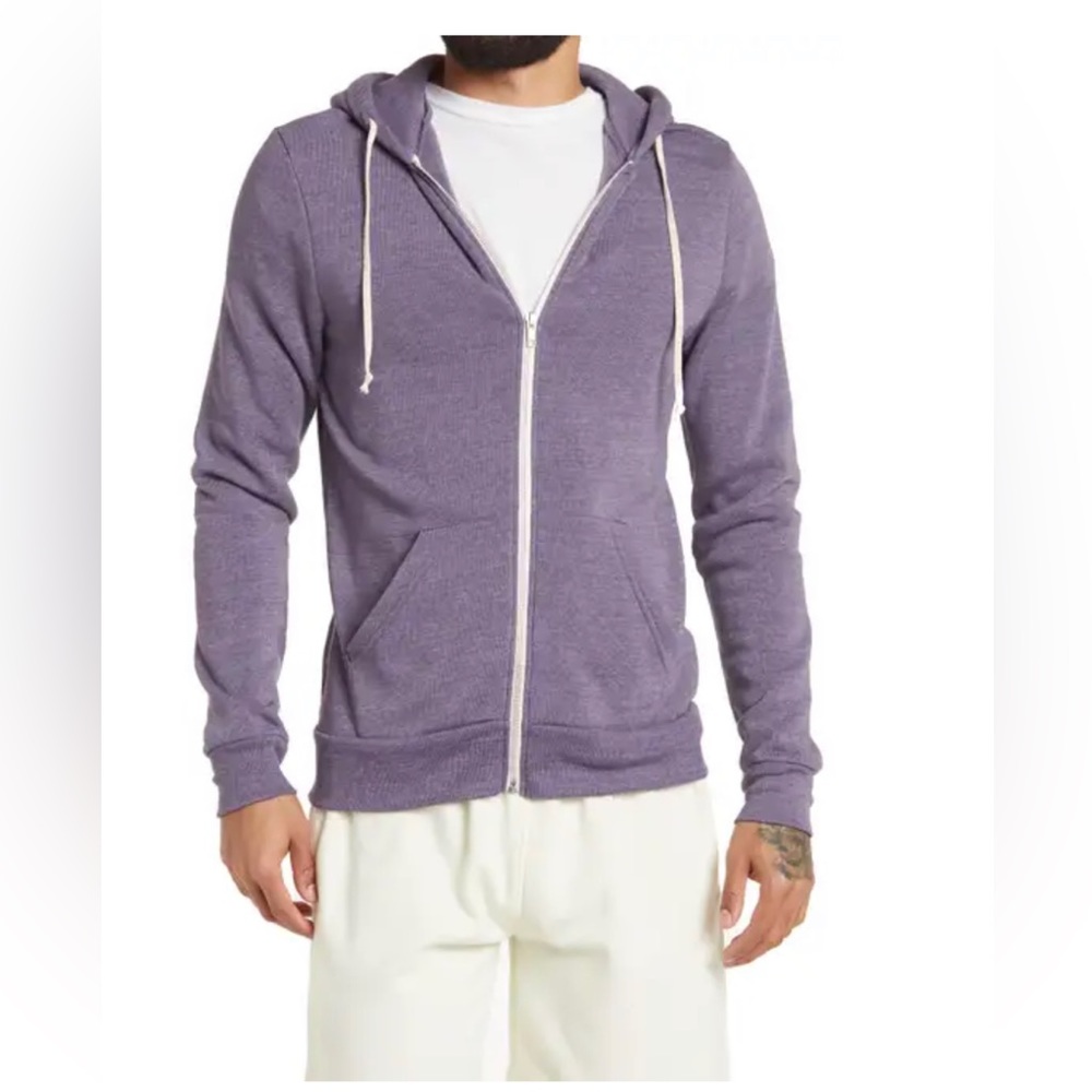 Alternative 'Rocky' Trim Fit Hoodie…New!! Purple